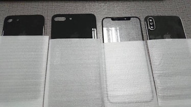 The 7S and 7S Plus backs alongside the iPhone 8 parts