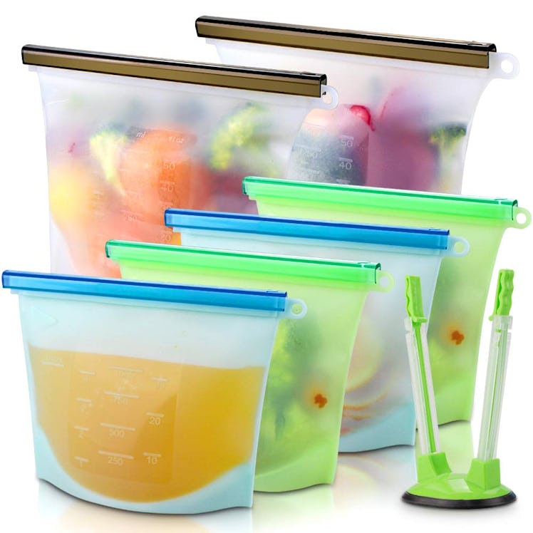 Reusable Silicone Food Storage Bags (