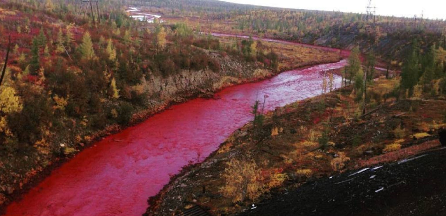 This River In Russia Is Freakishly BloodRed