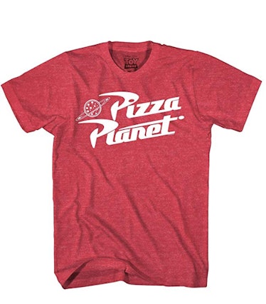 Toy Story Pizza Planet Delivery Adult Heather Red T-Shirt