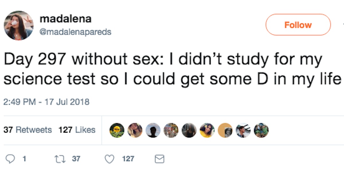 The Days Without Sex Meme Presented In Chronological Order