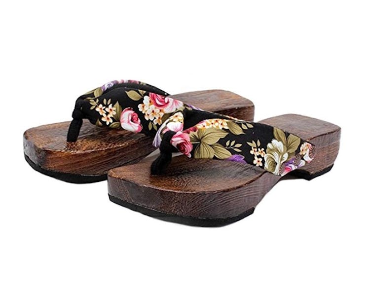 Ainiel Woman’s Japanese Traditional Clogs Geta Sandals