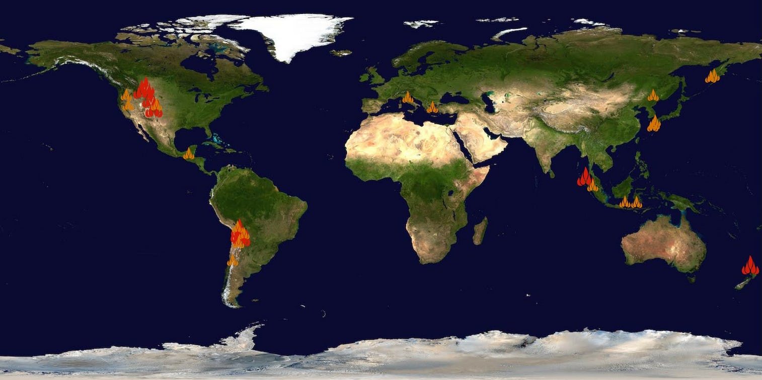 Yellowstone Supervolcano Eruption Map