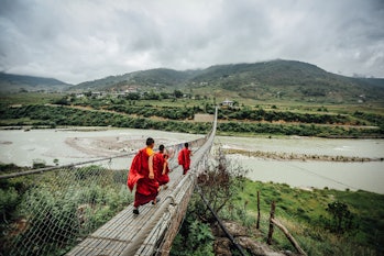 monks Bhutan