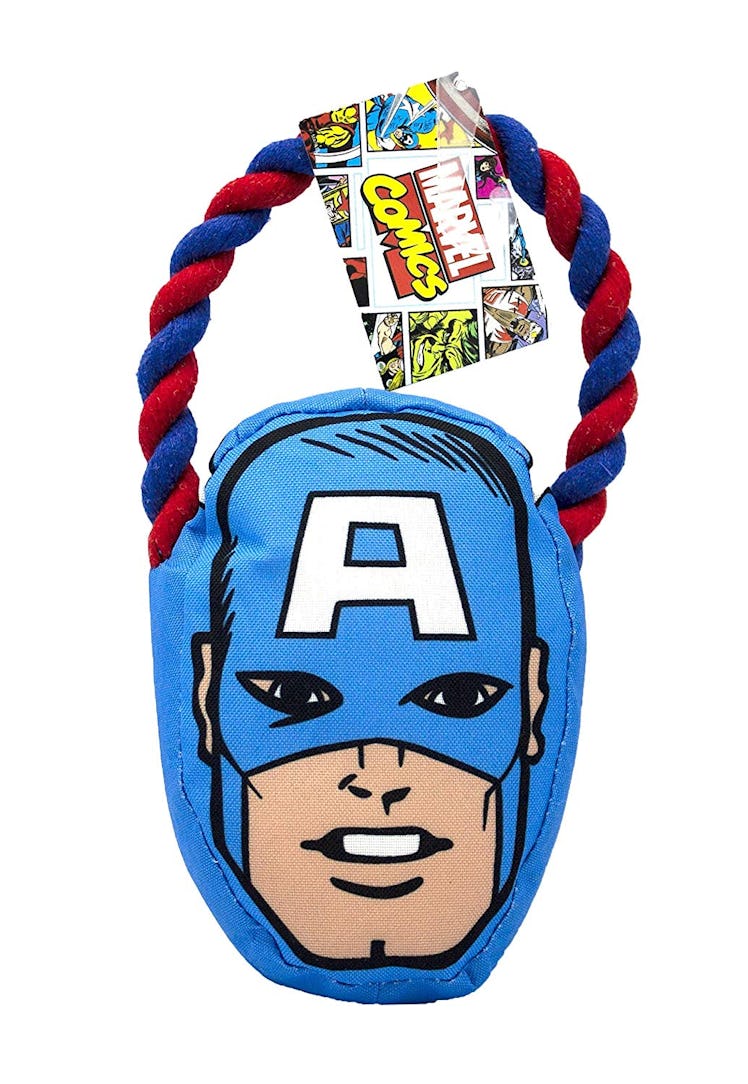 Captain America Rope Pull Toy For Dogs
