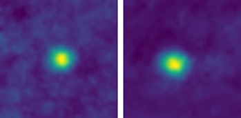 The closest-ever images of Kuiper Belt objects, taken by NASA's New Horizons spacecraft.KBOs 2012 HZ...