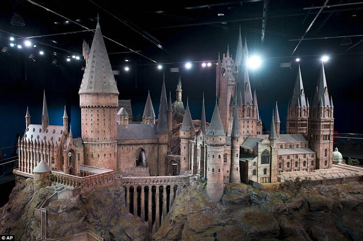 A large model of Hogwarts from Harry Potter 