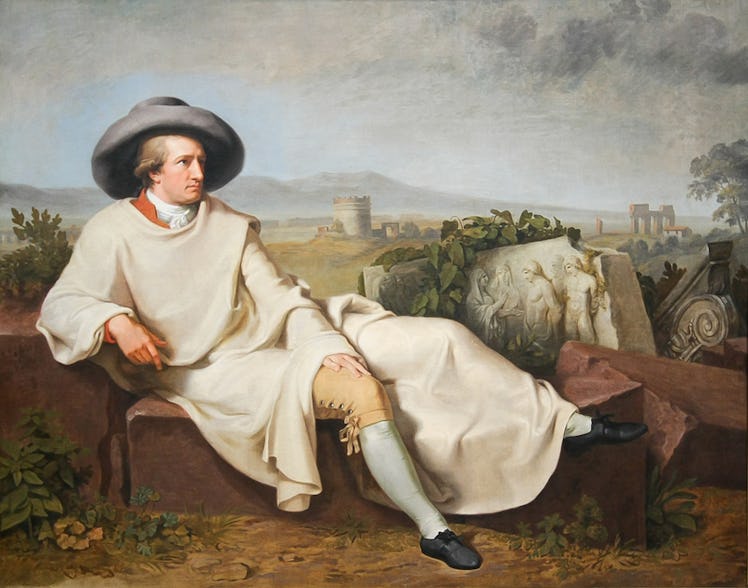 Johann Heinrich Wilhelm Tischbein - Goethe in the Roman Campagna, 1787