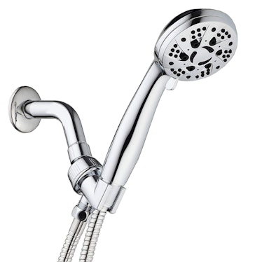 AquaDance High Pressure 6-Setting 3.5" Chrome Face Handheld Shower with Hose for the Ultimate Shower...