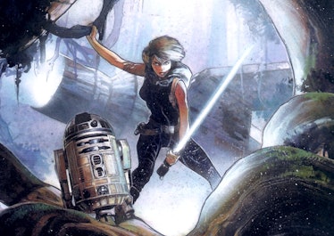 Mara Jade and R2-D2 in the Dark Horse Comics version of 'Heir to the Empire'Mara Jade and R2-D2 in t...