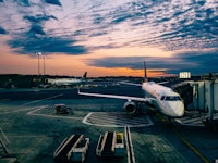 An airplane at the airport 