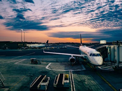 An airplane at the airport 