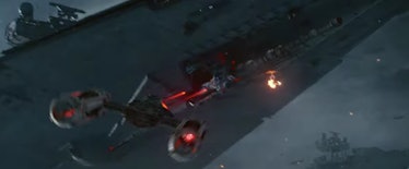A Y-Wing attacks a Star Destroyer in the 'Rise of Skywalker' trailer