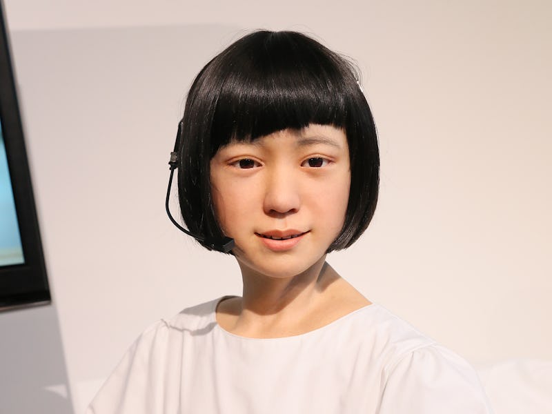 An AI robotic humanoid robot who could be able to self-program the randomness of life