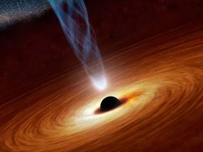 A closeup of the NGC 3258 blackhole