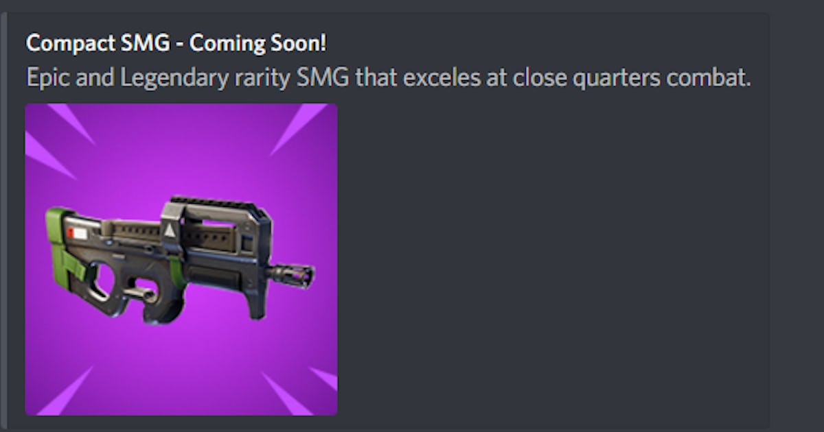Fortnite Compact Smg P90 Stats Rarity Damage And Everything We Know P90 Fortnite Damage P90 Fortnite Damage Fortnite Compact Smg P90 Stats Rarity Damage And Everything We Know