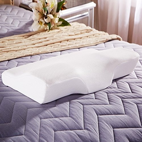 Dream Memory Foam Cervical Contour Pillow - Ergonomic Neck Pillow with Orthopedic Design