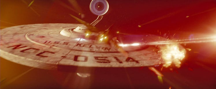 The destruction of the USS Kelvin created a "new" timeline in J.J. Abrams's 'Star Trek' (2009)