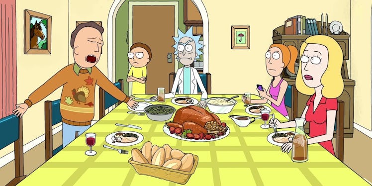 rick and morty thanksgiving