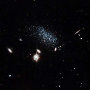 Hubble Uncovers a Galaxy Pair Coming in from the Wilderness