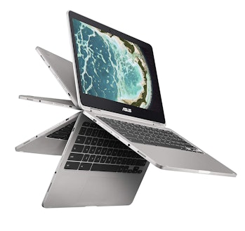 Asus C302CA-DHM4 Chromebook Flip 12.5-Inch Touchscreen Convertible Chromebook, Intel Core M3, 4GB RAM, 64GB Flash Storage, All-Metal Body, USB Type C, Corning Gorilla Glass, Chrome OS