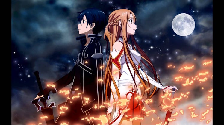 Kirito and Asuna in promotional imagery