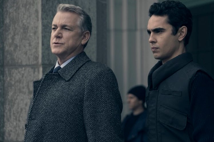 Nick Blaine and Commander Pryce in 'The Handmaid's Tale.'