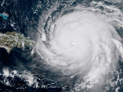 Satellite view of Hurricane Maria 