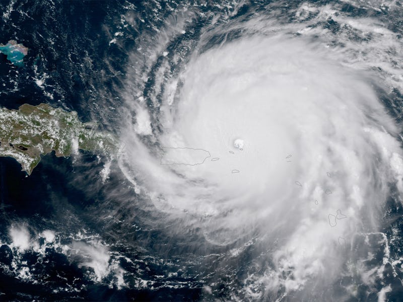 Satellite view of Hurricane Maria