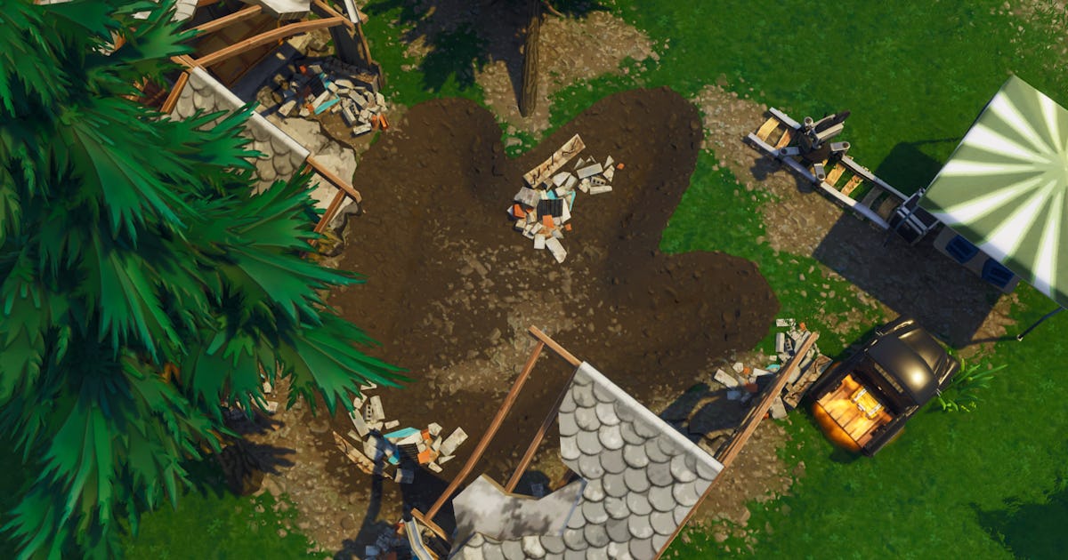 'Fortnite' Where to Search Between a Playground, Campsite, and a Footprint