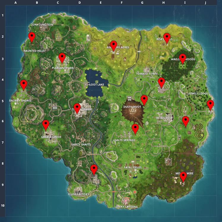 Fortnite Letter R Location 'Fortnite' Letter Location: How to Find F-O-R-T-N-I-T-E in Week 1 Challenge
