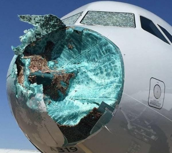 American Airlines Hail Damage Pilot Explains Why It's for Flights