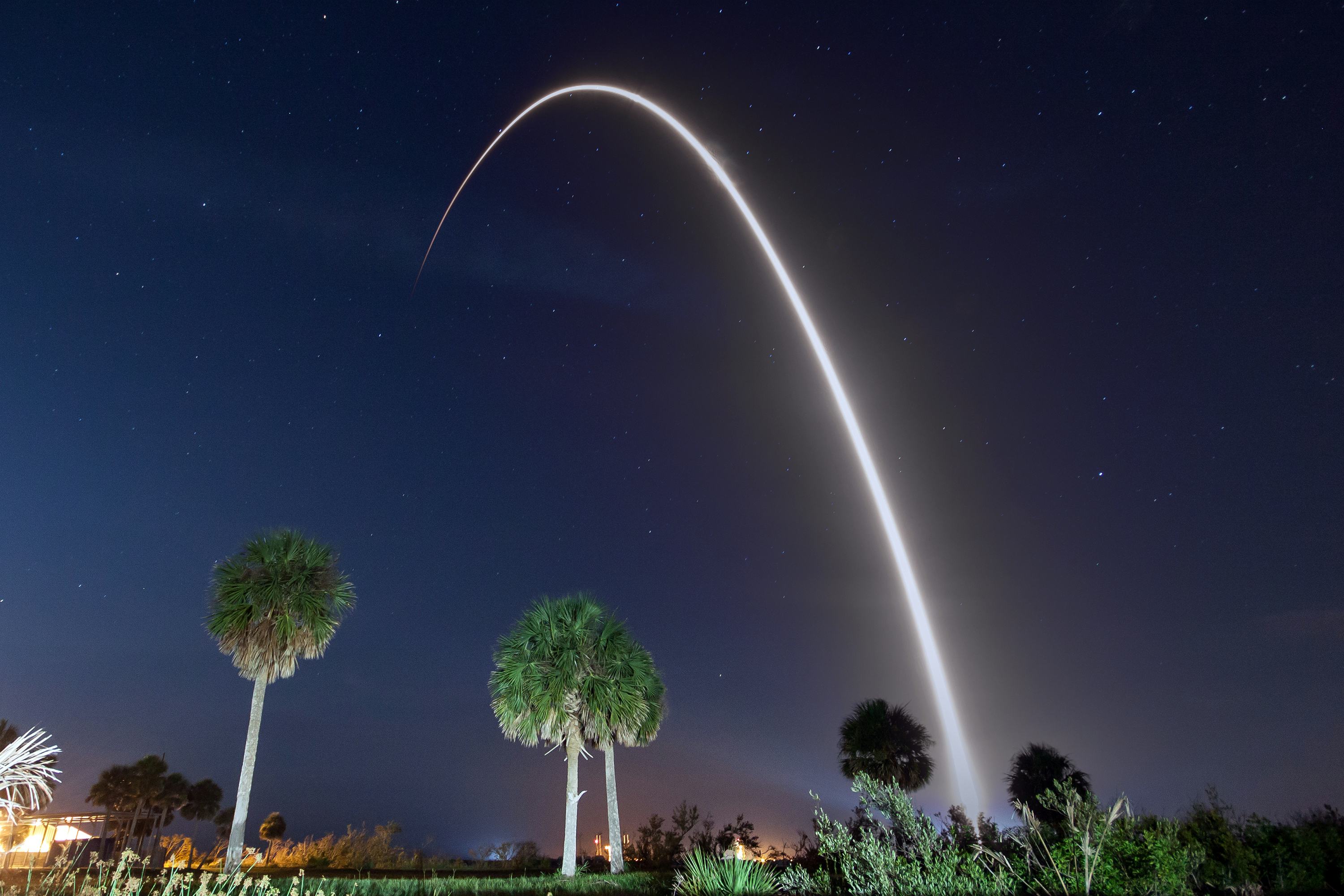 SpaceX: These Photos Show The Stunning Falcon 9 Night Launch Of Telstar 19