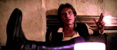 Han Solo...about to shoot first in the original version of 'Star Wars'