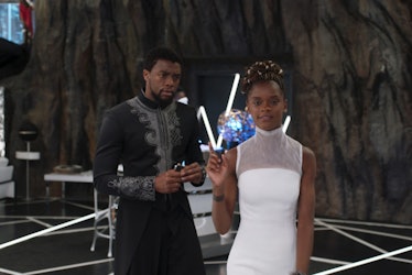 Chadwick Boseman and Letitia Wright in Disney/Marvel's 'Black Panther'