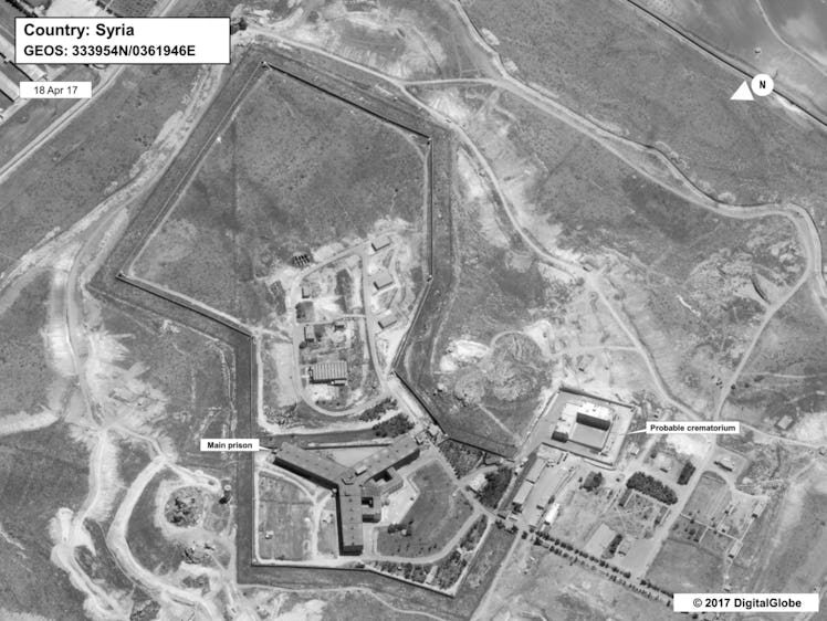 Syria crematorium human rights abuses satellite