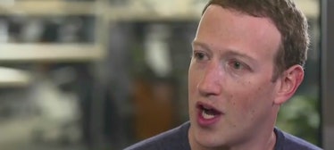 Mark Zuckerberg during his CNN interview on March 21, 2018.