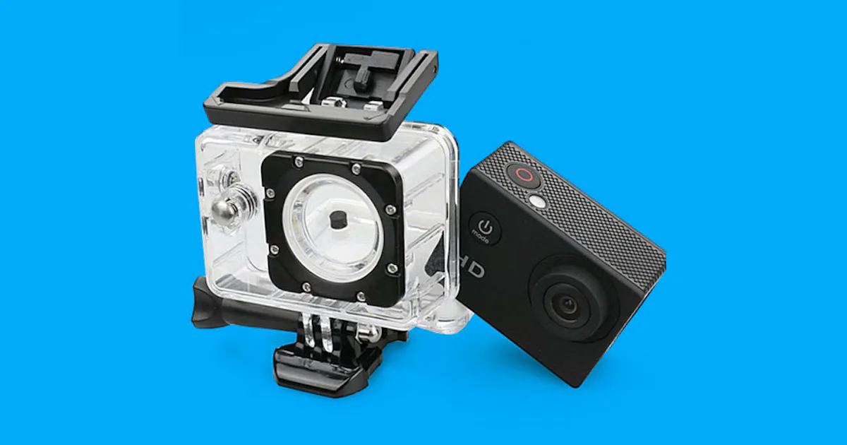 Waterproof Action Camera + Accessory Bundle