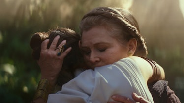 Rey and Leia in 'Rise of Skywalker'