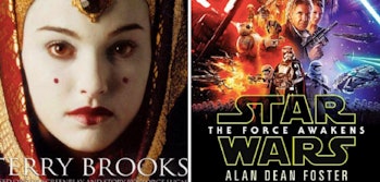 Two 'Star Wars' novelizations from 1999 and 2015.