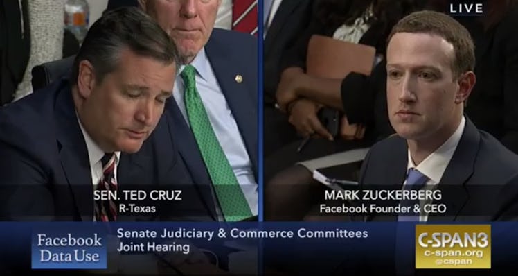 Ted Cruz didn't ask Zuckerberg about Cambridge Analytica, perhaps because his campaign gave it $5.8 ...