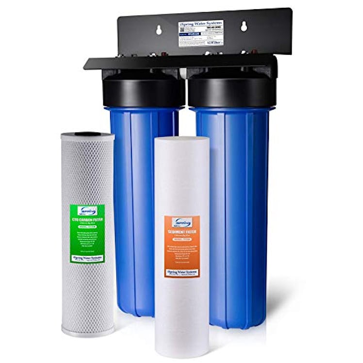 iSpring WG22b 2-Stage 20 Big Blue Whole House Water Filter