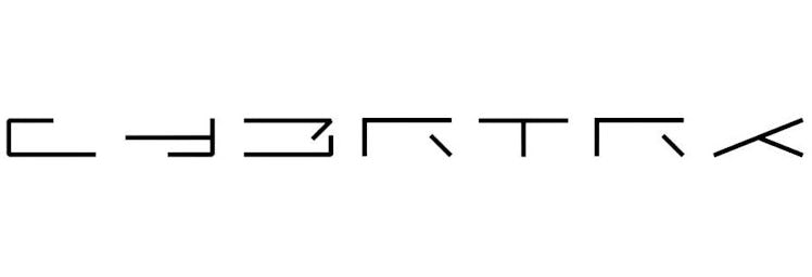 Tesla's Cybertruck logo.