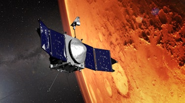 NASA's MAVEN mission collected data on Mars' atmosphere.