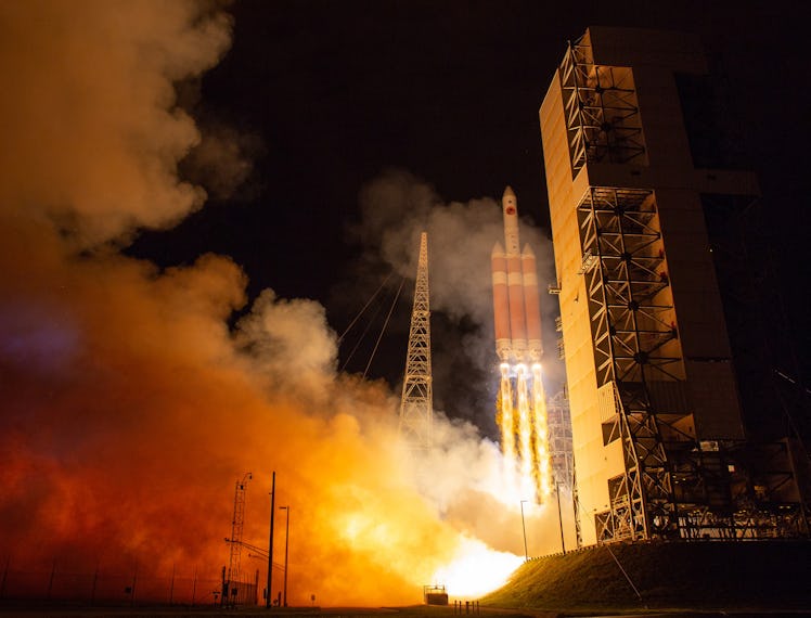 The Parker Solar Probe was launched into space by the United Launch Alliance Delta IV Heavy rocket l