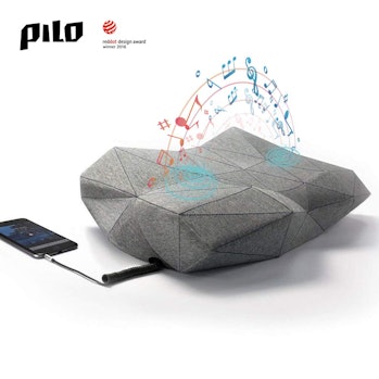 PILO Classic Ergonomic Smart Music Pillow, Orthopedic Contour Neck Pillow of Memory Foam & Bamboo Ch...