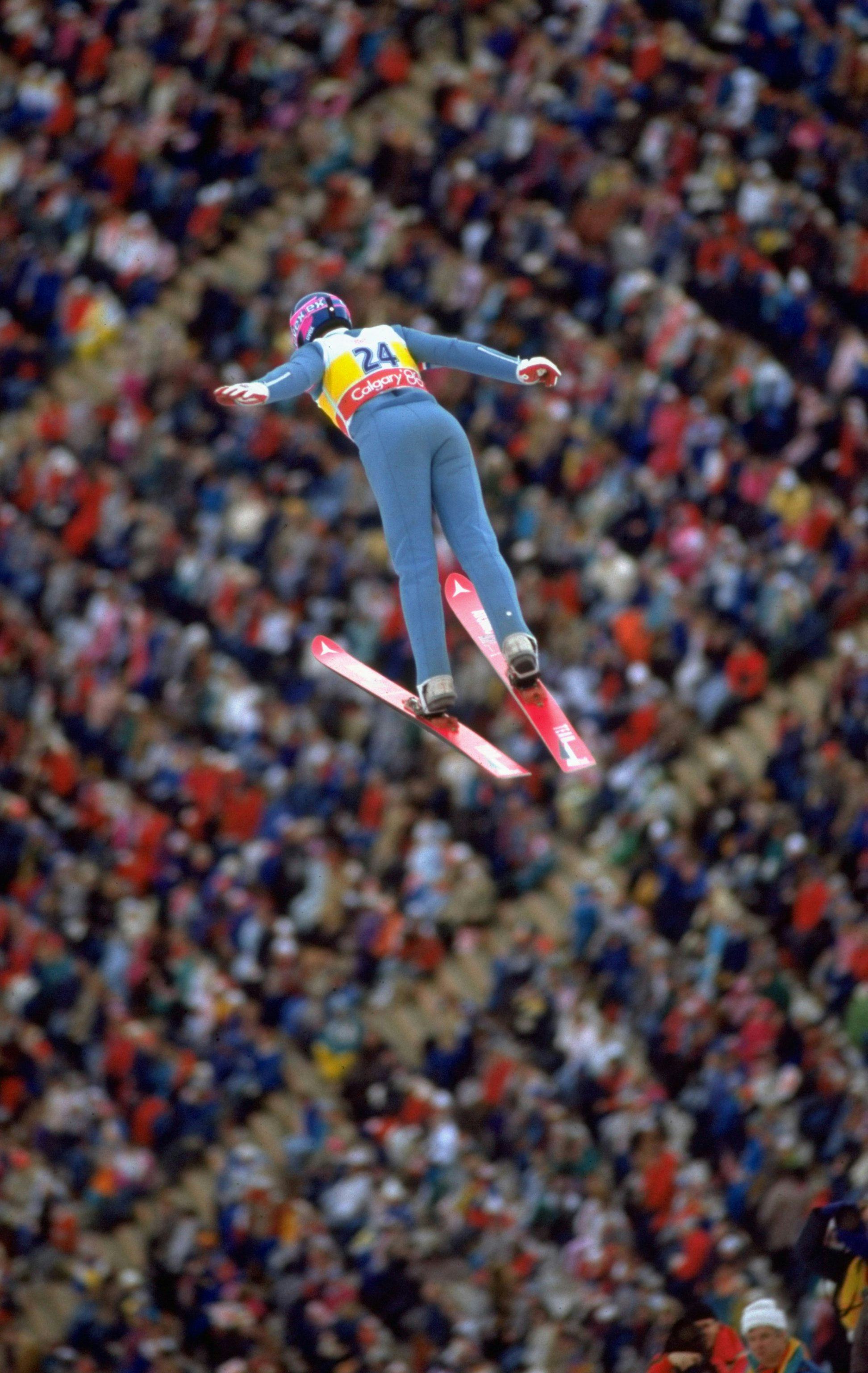 11 Pictures Of 'Eddie The Eagle' Edwards From His Moment In The Olympic
