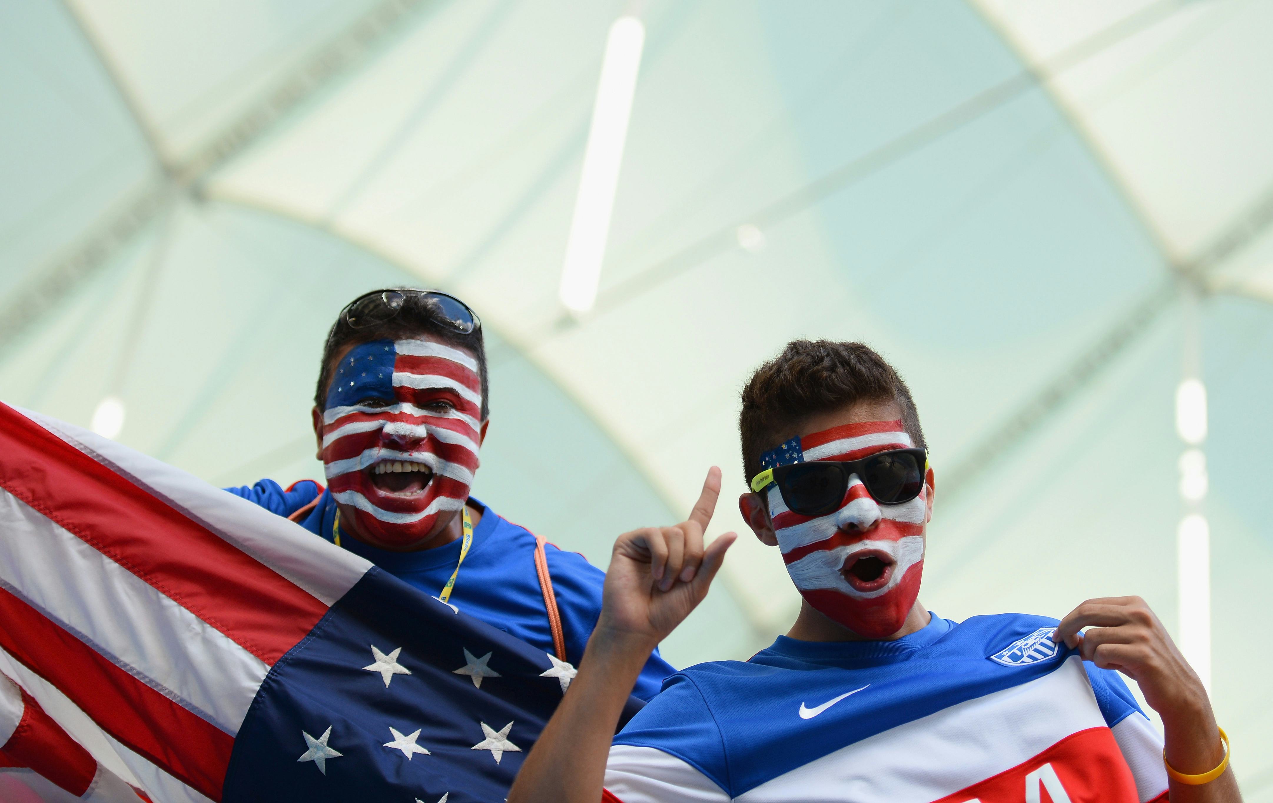 Amazingly Patriotic USA World Cup Face Paint Because America Does