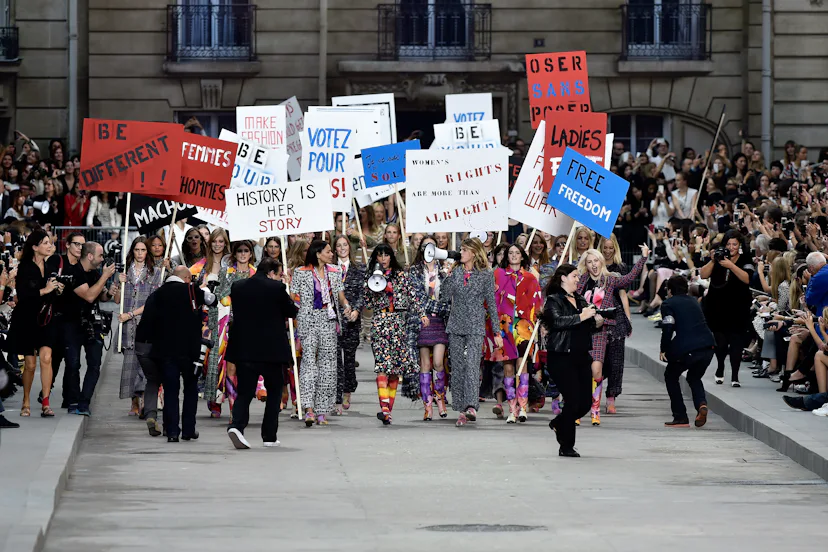 Chanel Holds Feminist Protest With Cara Delevingne Gisele And Kendall chanel-holds-feminist-protest-with-cara-delevingne-gisele-and-kendall