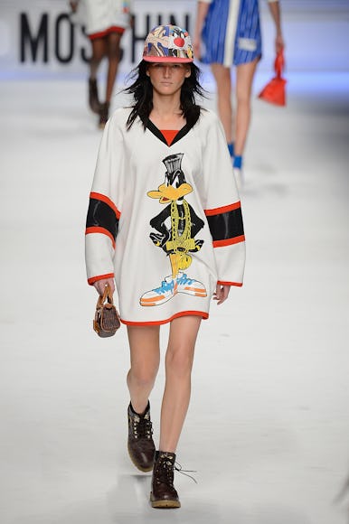 Moschino F W 2015 Brings The '90s To Mfw With Graffiti Ball Gowns And 